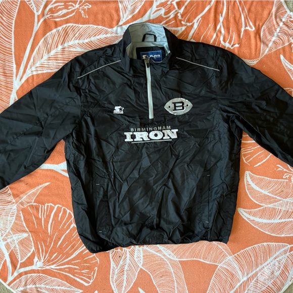 STARTER Birmingham Iron Quarter Zip Pullover Jacket - Picture 2 of 14